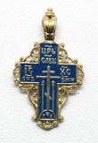 Крест нательный женский. Латунное литье c эмалью 259 (2010) - фото