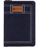 Библия 045 JZC джинс с молнией, синий - фото